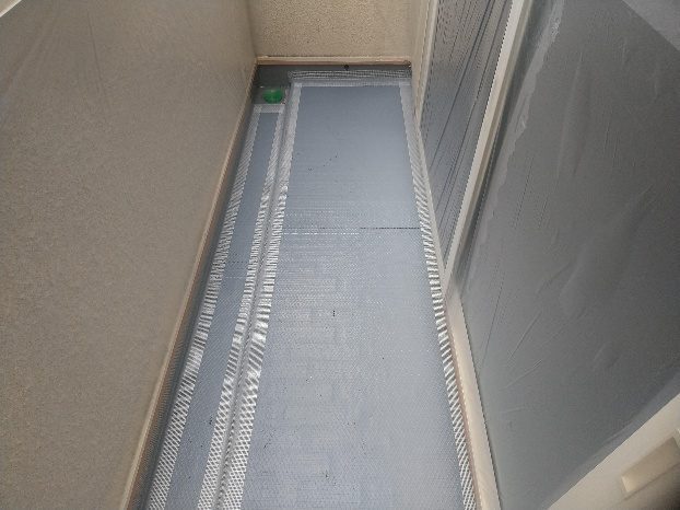 環境対応型パティオールのシート施工
