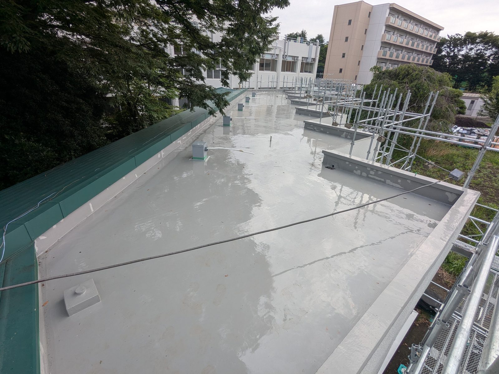 改修ウレタン通気工法の施工