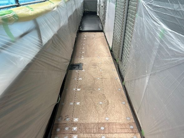 塩ビシート住宅改修の施工